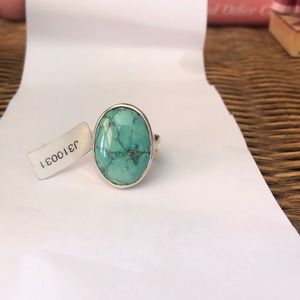 Turquoise sterling silver ring